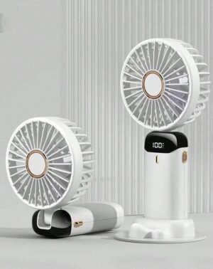 Mini Ventilateur de Poche Rechargeable USB – Écran Digital – Ultra Compact