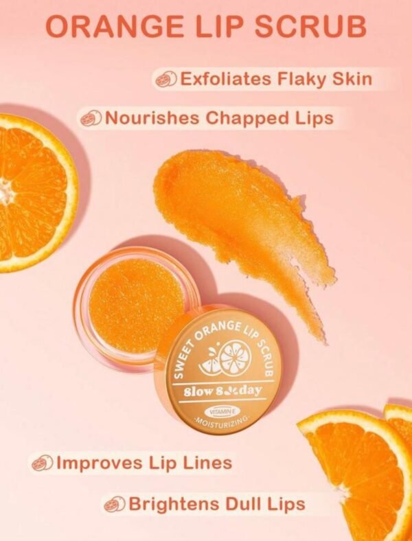 Gommage à Lèvres Hydratant à l’Orange Douce – Exfolie, Adoucit et Nourrit