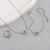 Chaine en Acier Inoxydable : Bracelet + Collier Pendentif Cercle Entrelacé – Résistant & Intemporel