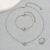 Chaine en Acier Inoxydable : Bracelet + Collier Pendentif Cercle Entrelacé – Résistant & Intemporel