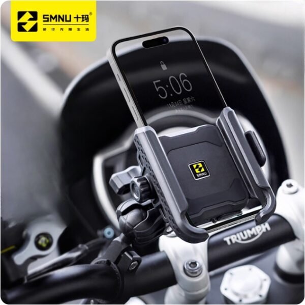 Support Téléphone Moto/Vélo SMMU - Fixation Ultra-Stable, Anti-Vibrations, AntiVol - Compatible Tous Smartphones