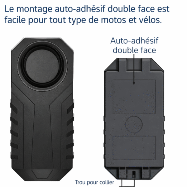 Alarme antivol intelligente sans fil multi-usage – 113 dB, étanche IP65