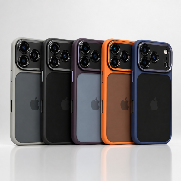 Coque iPhone 17 Pro Max – Protection Élégante et Résistante MAGSAFE – Disponible en Noir, Bleu et Orange
