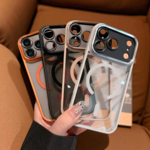 Coque iPhone 17 Pro Max – Protection Élégante et Résistante MAGSAFE – Disponible en Noir, Bleu et Orange