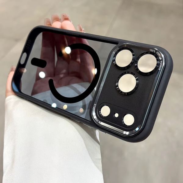 Coque iPhone 17 Pro Max – Protection Élégante et Résistante MAGSAFE – Disponible en Noir, Bleu et Orange