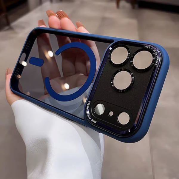 Coque iPhone 17 Pro Max – Protection Élégante et Résistante MAGSAFE – Disponible en Noir, Bleu et Orange