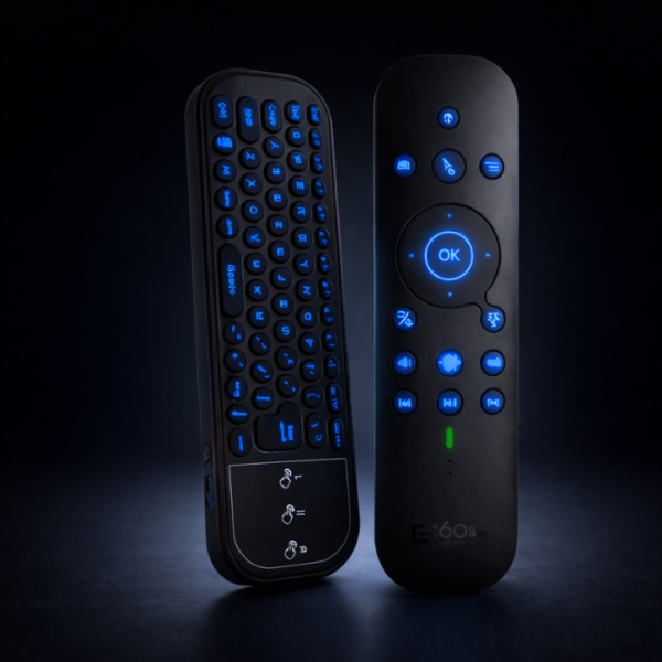 (Modèle 2026) Télécommande Universelle Sans Fil G60S Rétroéclairée avec Clavier – Air Mouse Bluetooth & 2.4G