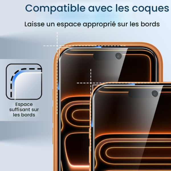 Kit de Pose Automatique iPhone 17 Pro Max – Pose Parfaite + 3 Vitres Anti-Espion
