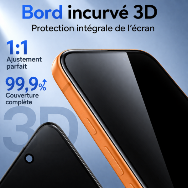 Kit de Pose Automatique iPhone 17 Pro Max – Pose Parfaite + 3 Vitres Anti-Espion