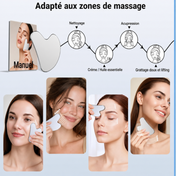 Pack 2-en-1 Anti Double Menton – Masque Liftant V-Line + GuaSha