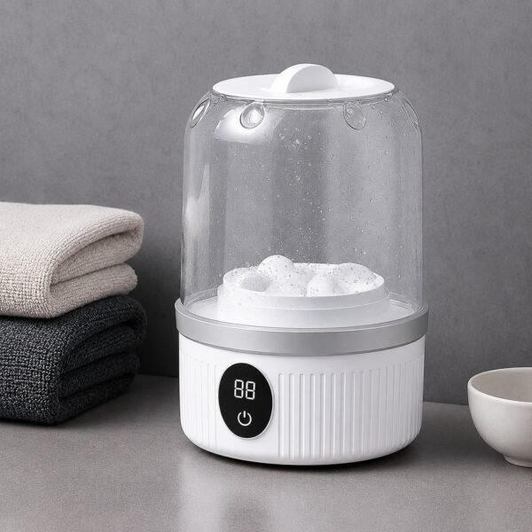 Mini Machine à Laver Portable Rechargeable – Compacte & Sans Fil